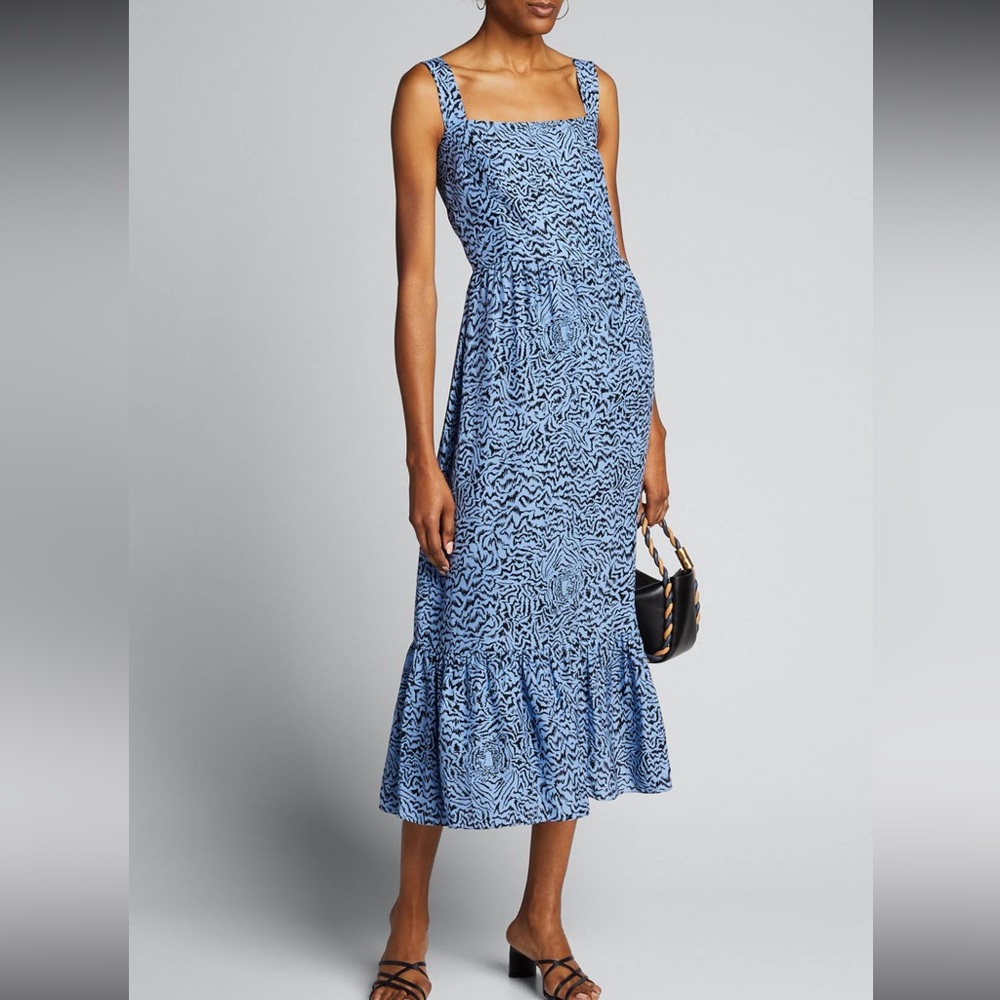 HVN silk maxi dress in like new condition